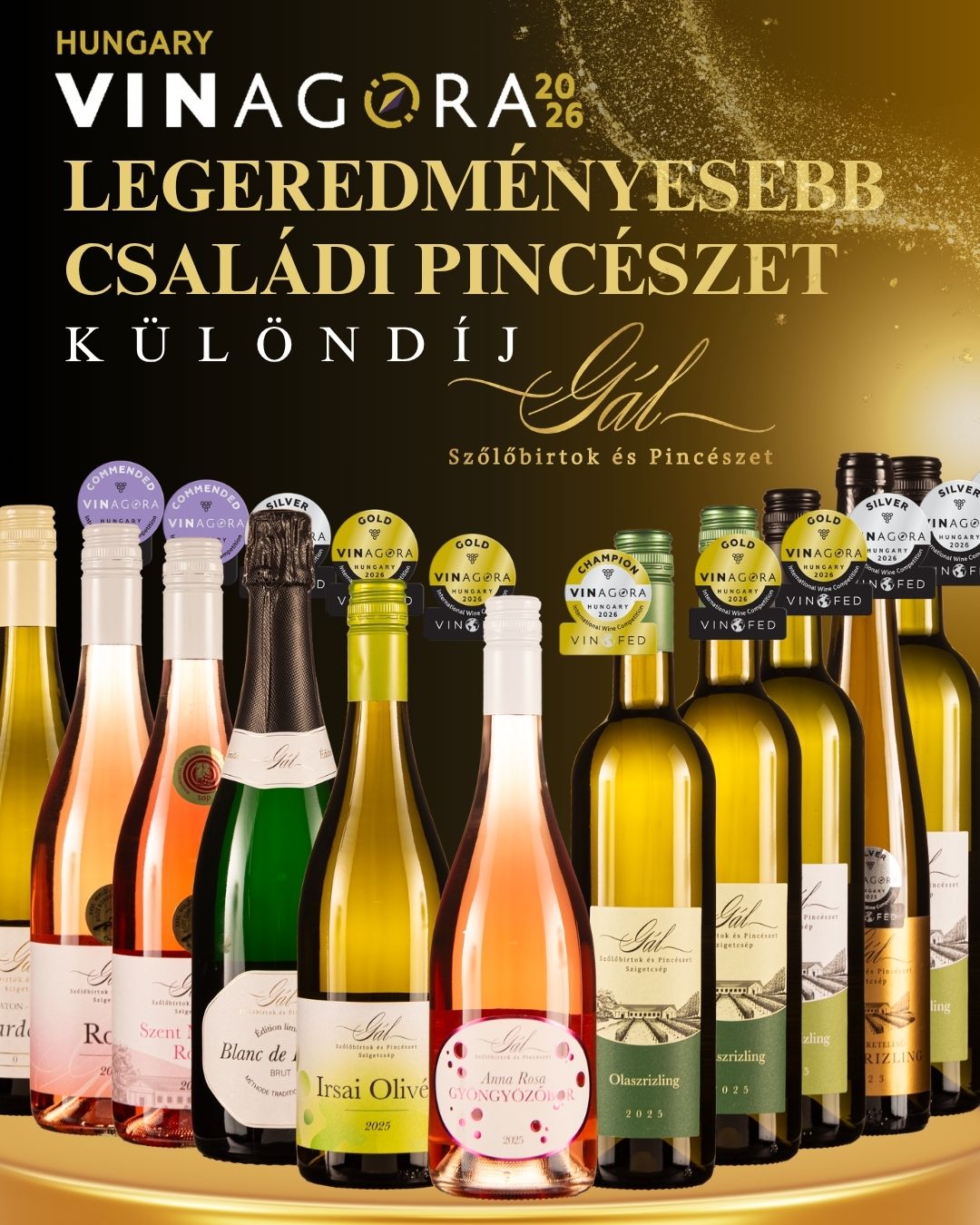 Díjnyertes borválogatás